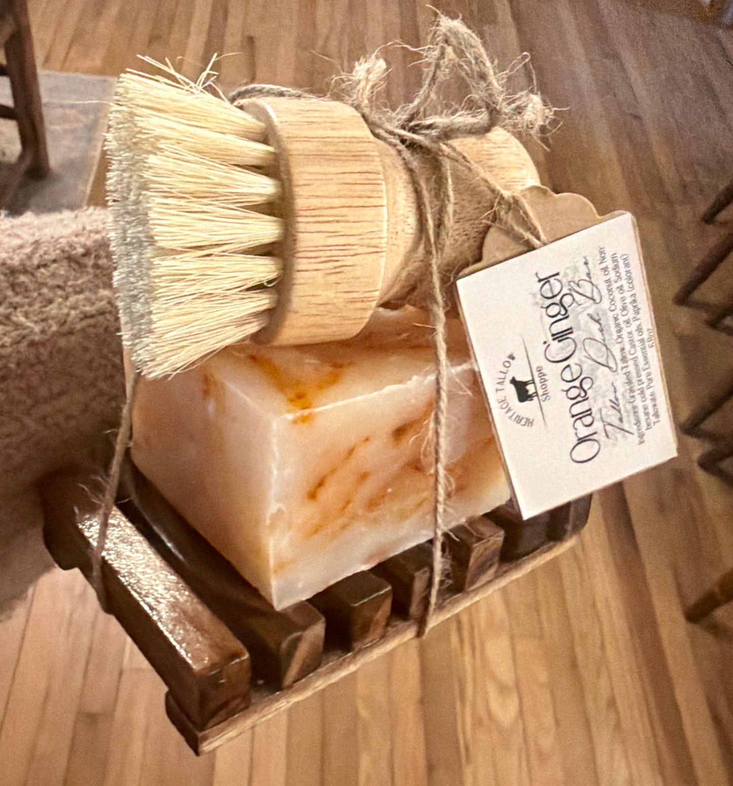 Tallow Dish Washing Bars & Brush Set Combo (wholesale)